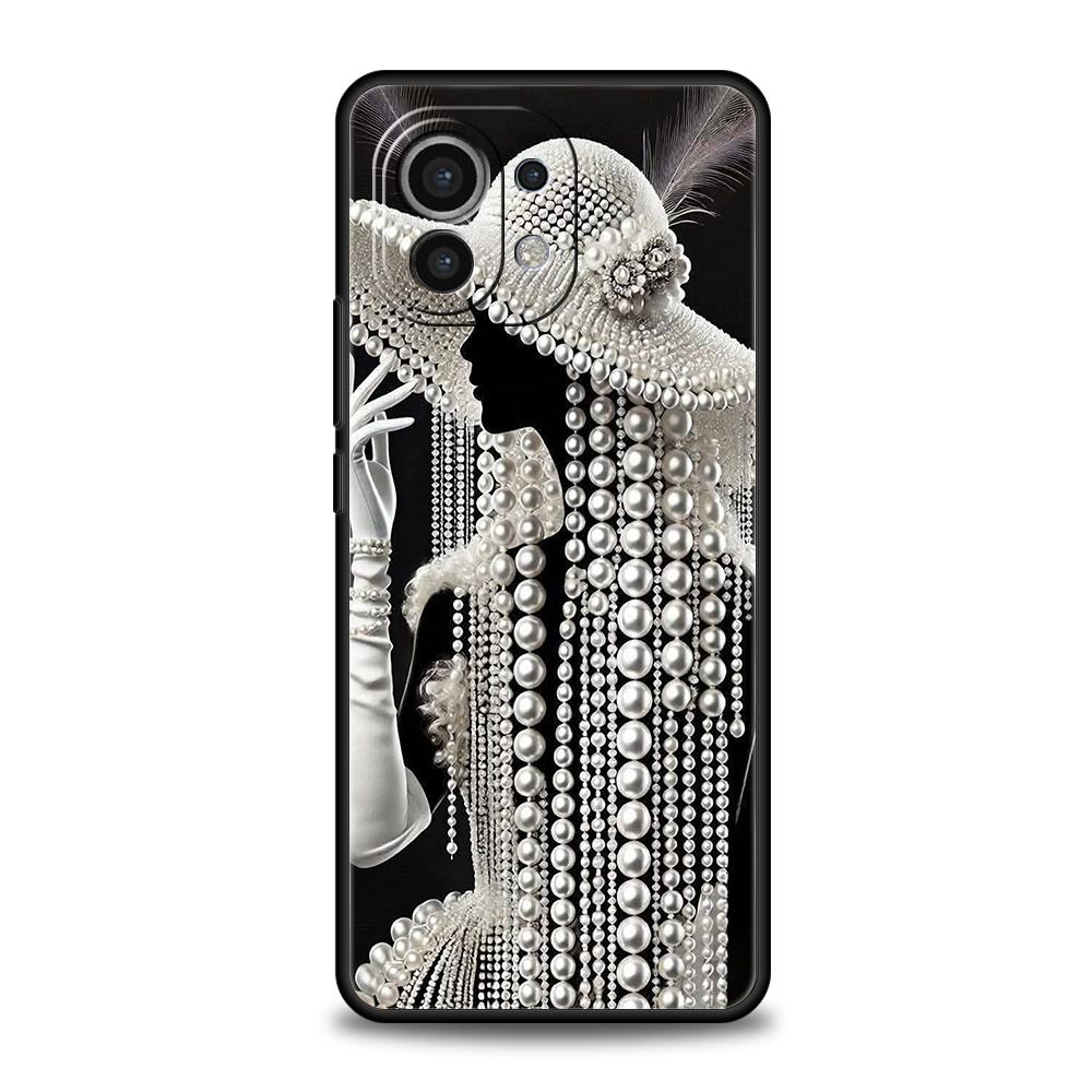 Phone Case Cover for Xiaomi Poco F7 F6 F5 F4 F3 X7 X6 X5 X4 X3 NFC M4 C51 C55 GT Pro 5G Soft TPU Fundas Cute White Clothes Capas