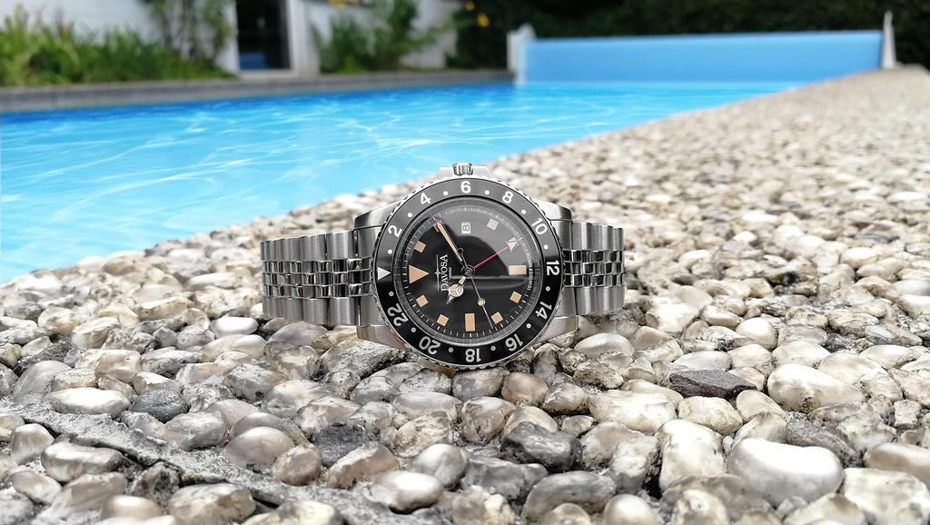 Watch Ternos Vintage DIVER QZ GMT 10 ATM Water Resistant Silver [Davosa] 163.500.50 Men's