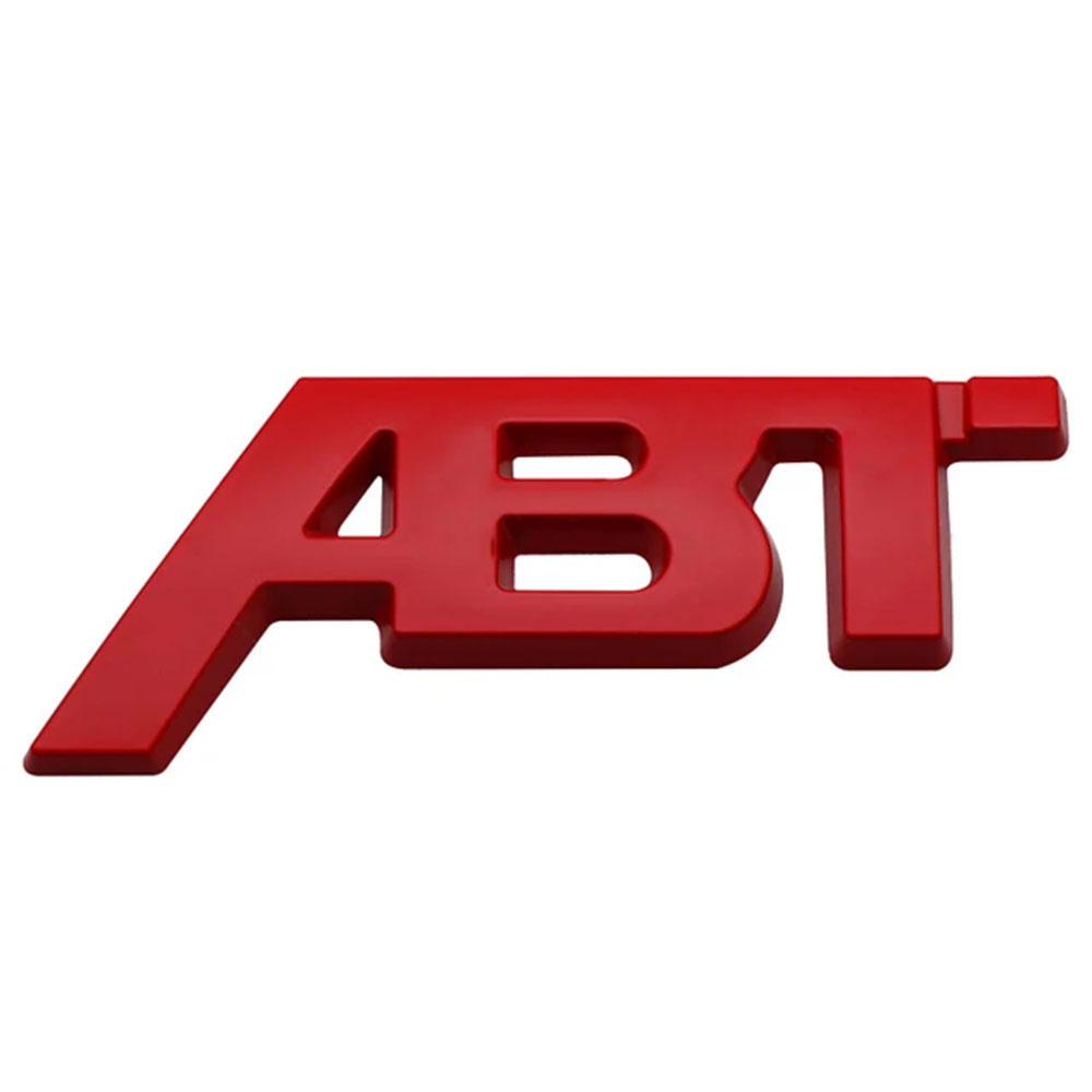 

3D Metal ABT Sticker Car Rear Trunk Letter Logo Badge For A3 A4 A5 A7 A7 Q3 Q5 Q7 TT RS6 RS3 Accessories 81x32mm