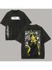 Jujutsu Kaisen Bedrucktes Unisex Gewaschenes T-Shirt für Sommer-Modetrends für Herren