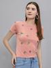 Monte Carlo Women Regular Fit Pink Top