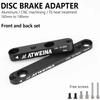 ATWEINA Road Bike Bicycle Disc Brake Aapter Flat Mount CNC Front Rear 180mm Disc Brake Rotor Adapter with Bolts Bicycle Parts