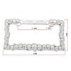 ABS Skull License Plate Tag Frame Holder Car Truck SUV License Plate Covers Frames 6