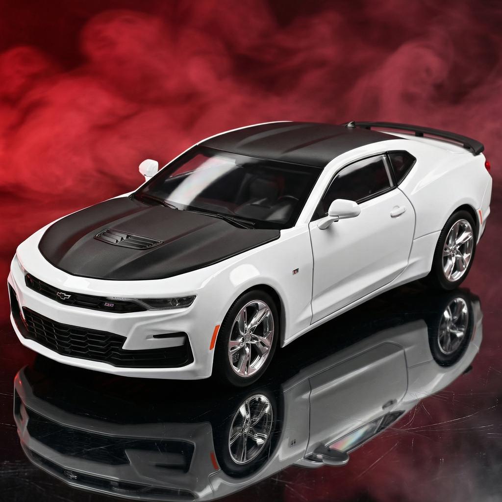 1:18 Chevrolet Camaro RS Supercar Legierung Metall Druckguss Modellauto Hohe Simulation Zuhause Trendige Ornamente Sammlung Hobby Geschenke Spielzeug