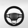 Universal Elastic Car Silicone Steering Wheel Cover Tire Texture Soft No Inner Ring Steering Wheel Automobiles Accessories