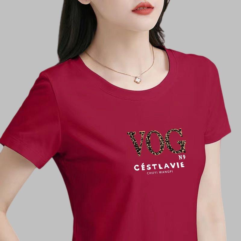 Round Neck Short Sleeved Women's Summer Thin Breathable Running Casual Sports T-shirt