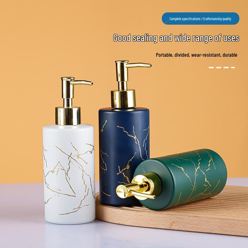 Luxury Glass Pump Bottle for Hand Soap, Shower Gel & Shampoo