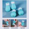 1Set Cat Muzzle Pet Grooming Cover Accessory Cat Anti Bite Anti Licking Space Hood Breathable Helmet with 4 Silicone Paw Shoes
