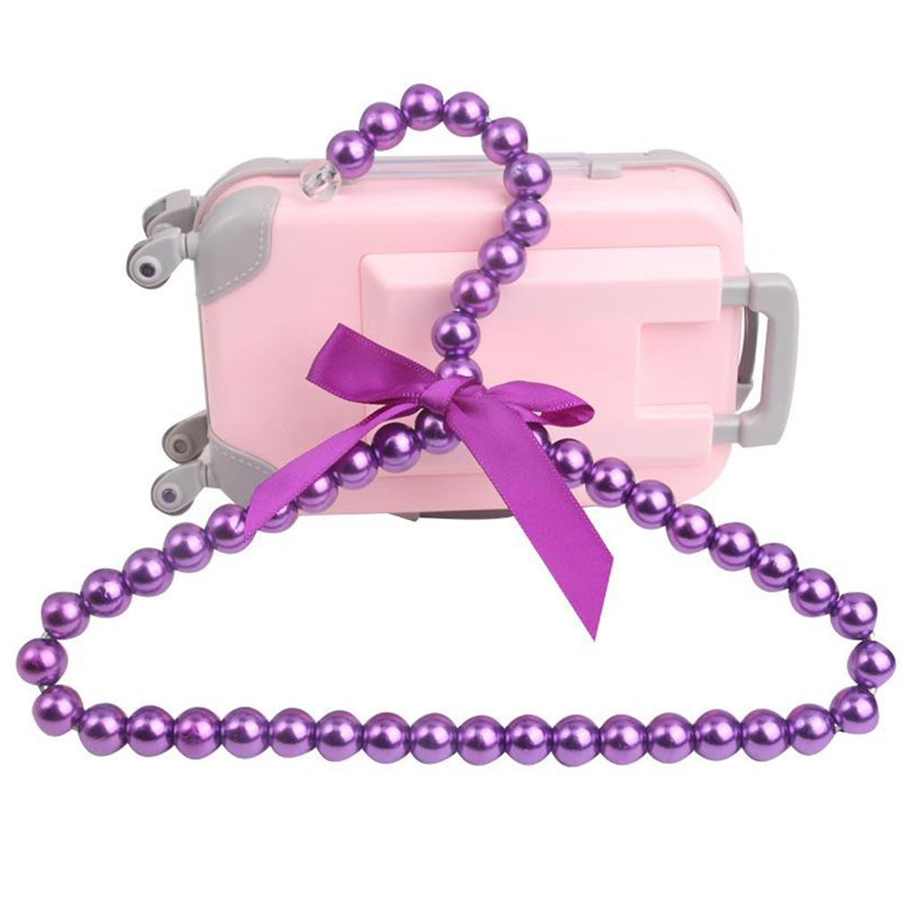 Faux Pearl Bow Clothes Hangers Hook for Children Kids Bowknot