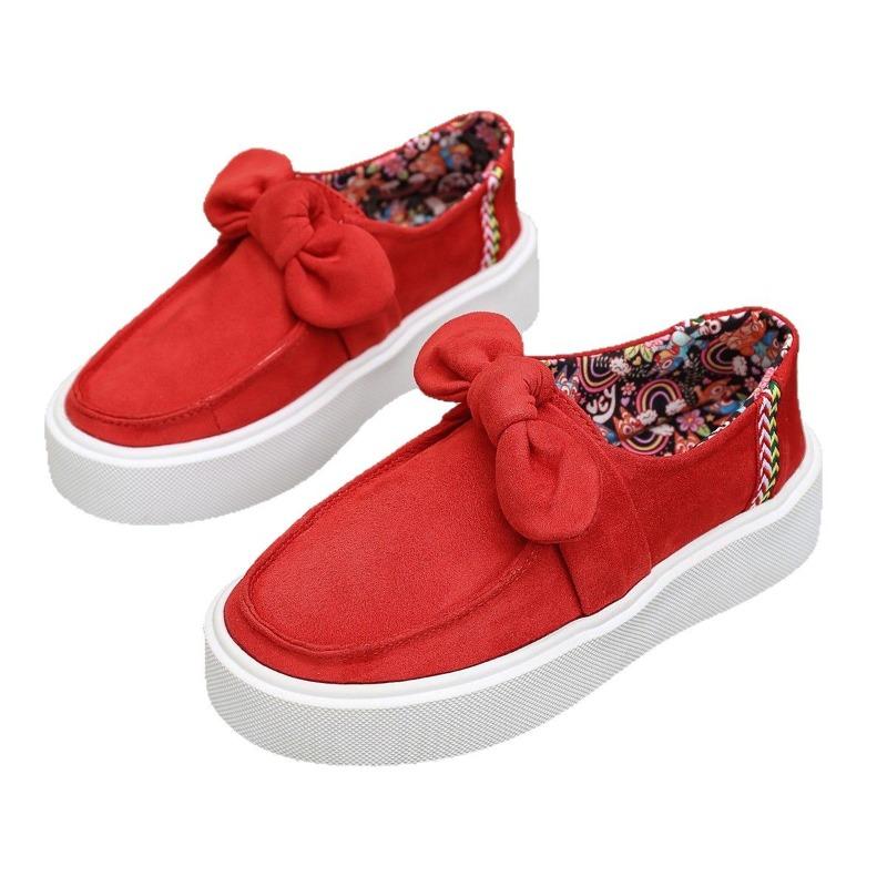 Women’s Platform Retro Loafers Casual Slip-On Shoes