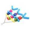 Bird Chewing Toy Parrots Cage Bite Toys Block Hammock Swing Hanging Chewing Toy