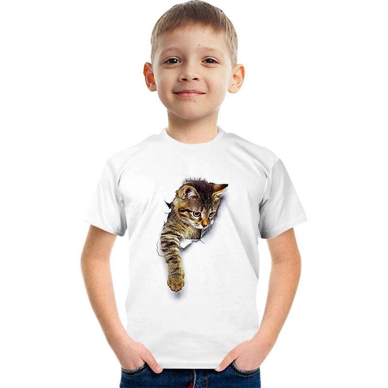 Boys 3D Graphic Animal 3D Print T Shirt Tee Short Sleeve 3D Print Summer Active Cute Basic Kids 3-12 Years School