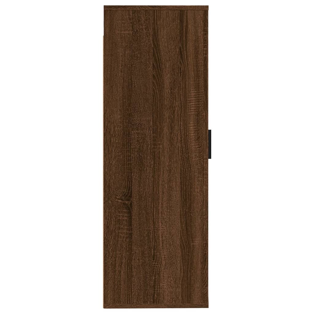 TV Wall Cabinet Brown Oak Effect 40 X 34.5 X 100 Cm