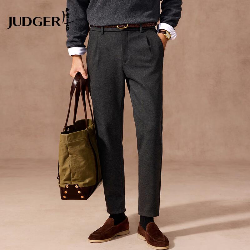 

Мужские теплые повседневные брюки прямого кроя из смесовой шерсти Zhuangji 5XL