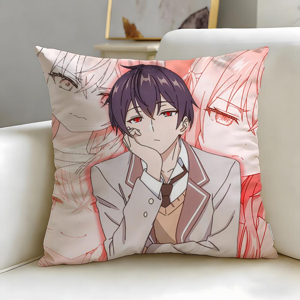 classic anime Alya Hides Feelings Cushion Cover Soft EasyWash Pillow Case Versatile for Couch Bed Travel and Office