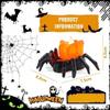 Halloween Pumpkin Lamp Atmosphere Decoration Props LED Electronic Candle Light Luminous Spider Night Light Ornament