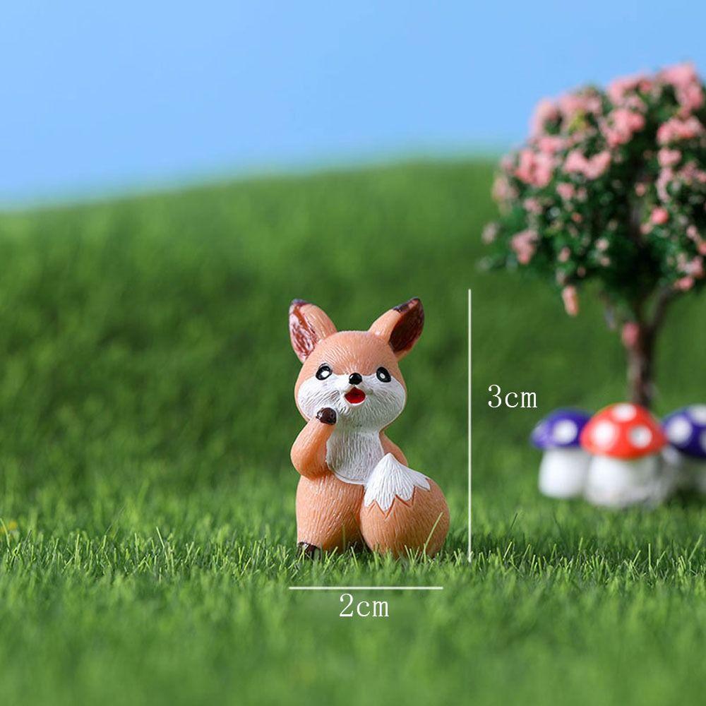 Funny Cartoon Animal Statue Waterproof Micro Landscape Ornaments Mini Animal Ornament  Courtyard