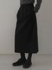 Deomiteun Corduroy H-Line Skirt (Black)