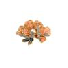Élégant Qipao Chinois Broche Pivoine Rose - Émail, Accessoire Haut de Gamme