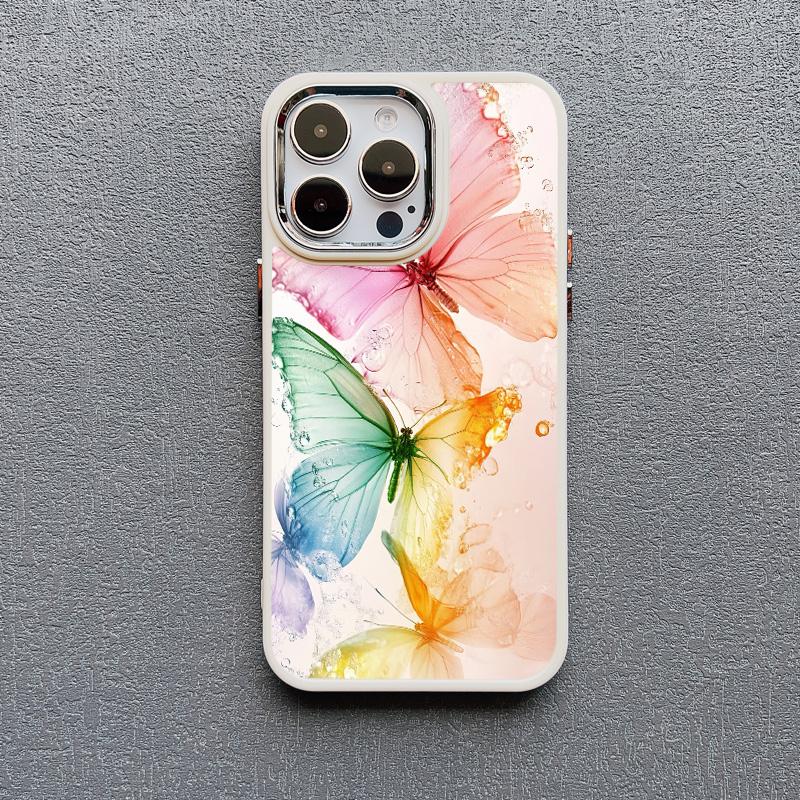 Variety Colorful Butterfly Silicone Phone Case For IPhone 14 15 16 Pro Max Plus 11 12 13 Pro Max X XS XR 7 8 Plus SE2 Back Cover