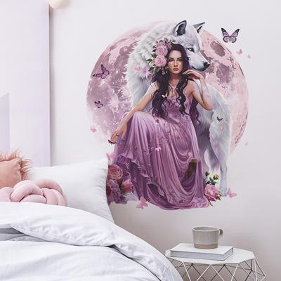 Skaistums un vilks Guļamistaba Dzīvojamā istaba Mājas izdaiļošana Sienu uzlīmes Pašlīmējošas