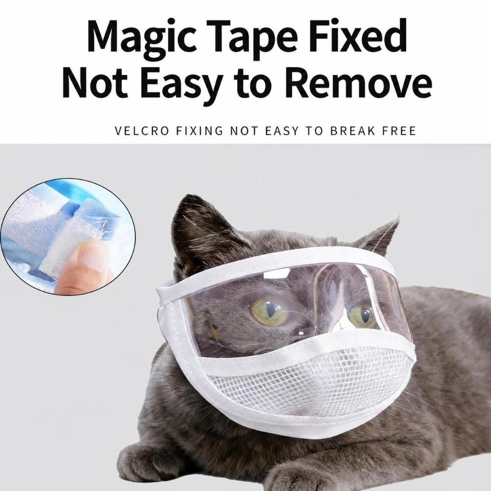 Breathable Muzzles Mask Portable Safety Protective Cover Cat Mouth Cover  Nail Trimming