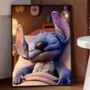 Disney Diamond Painting Kit Stitch Sleeping Hand Embroidery 5D DIY Diamond Art Home Decor Creative Handicrafts for Bedroom Wall Decor Art