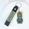 "3D Soft Bear Keychain Pendant - Cute and Trendy Accessory for Bags and Car Keys"
