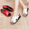 Women's Wedge Heel Open Toe Slide Sandals Comfortable Casual Platform Slippers for Daily Wear