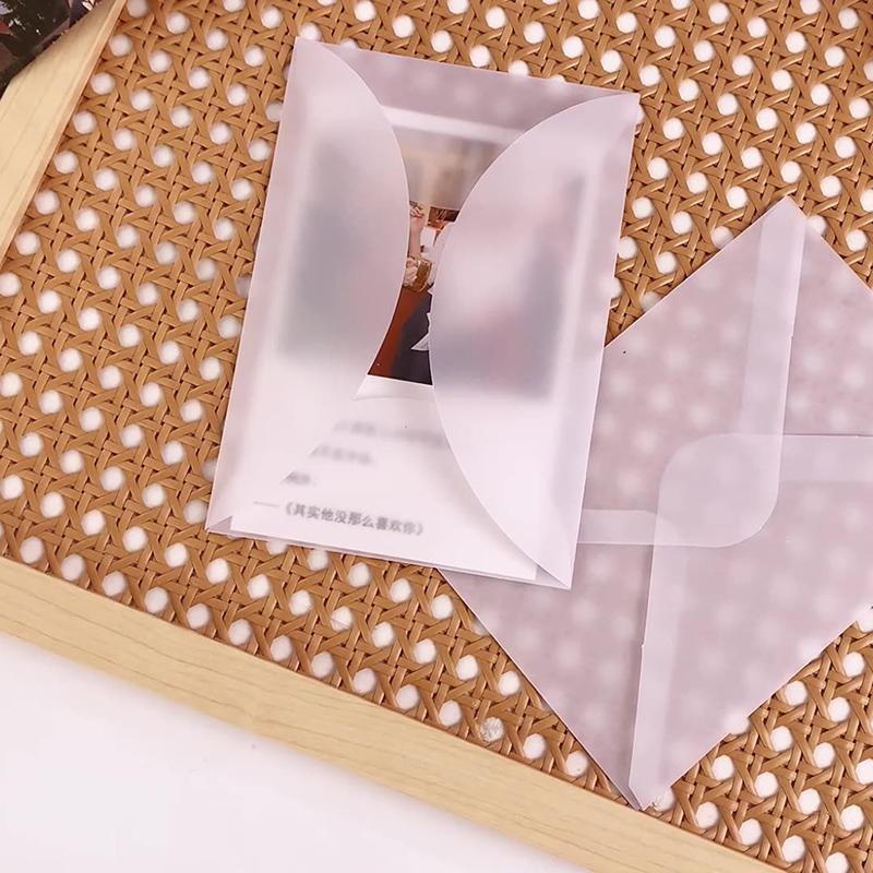 10Pcs/Lot Blank Translucent Envelope For Invitations Postcards European Giftbox Message Card Envelopes Wedding Business Letters
