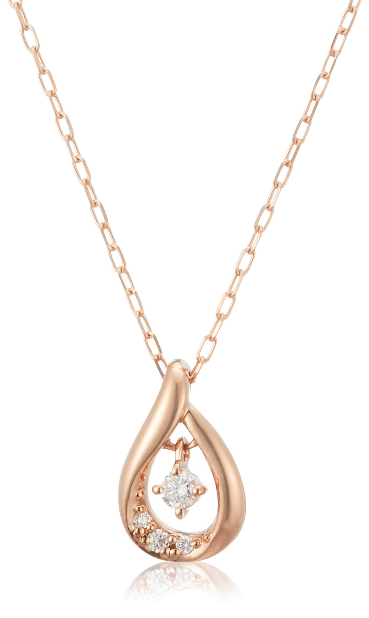 

K18 Pink Gold Necklace [Yondo Sea] 4℃ 11173-112-3104-00-00 Women s