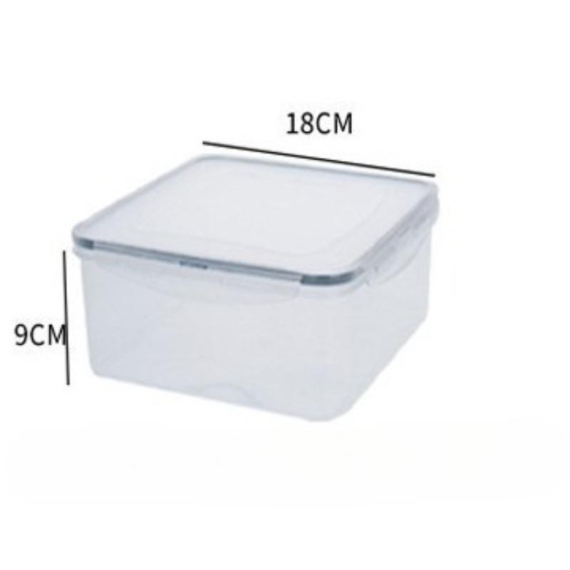 Kitchen Refrigerator Preservation Box, Household Square Plastic Box, Food Storage and Sealing Box