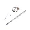 Portable Telescoping Tool Pen Metal Key Ring Creative Stainless Steel Keychain Ergonomic Ballpoint Pen School Office Supplies