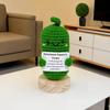 Emotional Support Pickle, Encouraged Crochet Pickle Cucumber Gift,Cheer Up Gifts for Friends or Family Festival Decoration Encouragement
