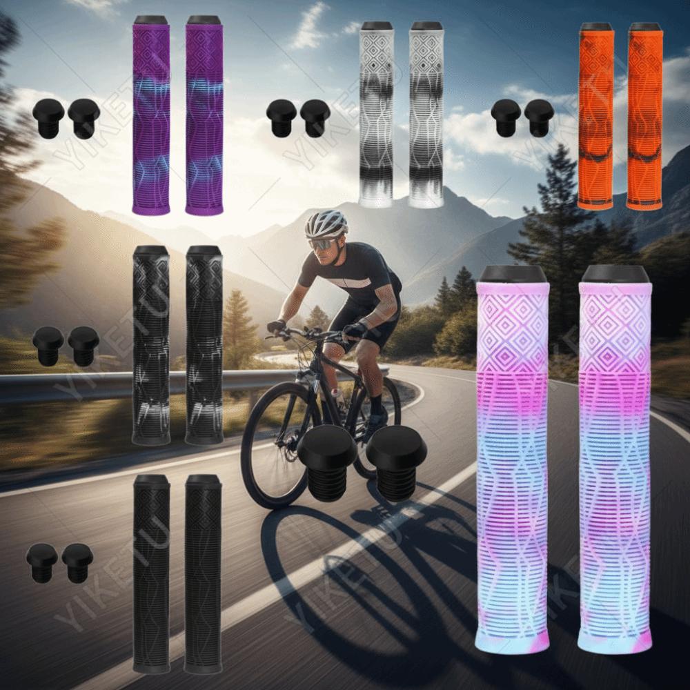 Anti Slip Rubber Bike Handlebar Grips Rubber Handle Cover Extended Bike Grips  Comfortable