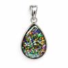 Natural Opal Pendant Doublet 28ct 925 Sterling Silver Pear Cut Jewelry Gemstone Jewelry Gift