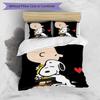 3pcs Duvet Cover Set (1*Duvet Cover + 2*Pillowcase, Without Core), Snoopy Print Bedding Set, Bedroom Decor, All‑Season, Birthday Gift