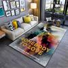 Pop Culture Area Rug, Freddie Mercury Queen Somebody to Love Book Poster, Man Cave Decor, Non-Slip Mat