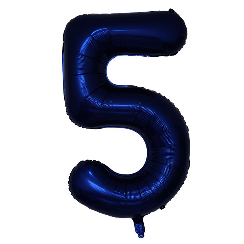 40 Zoll Dunkelblau Zahlen Folienballon 0-9 Digital Globos Kinder Geburtstagsfeier Dekoration Babyparty Spielzeug Kinder Abschlussgeschenke