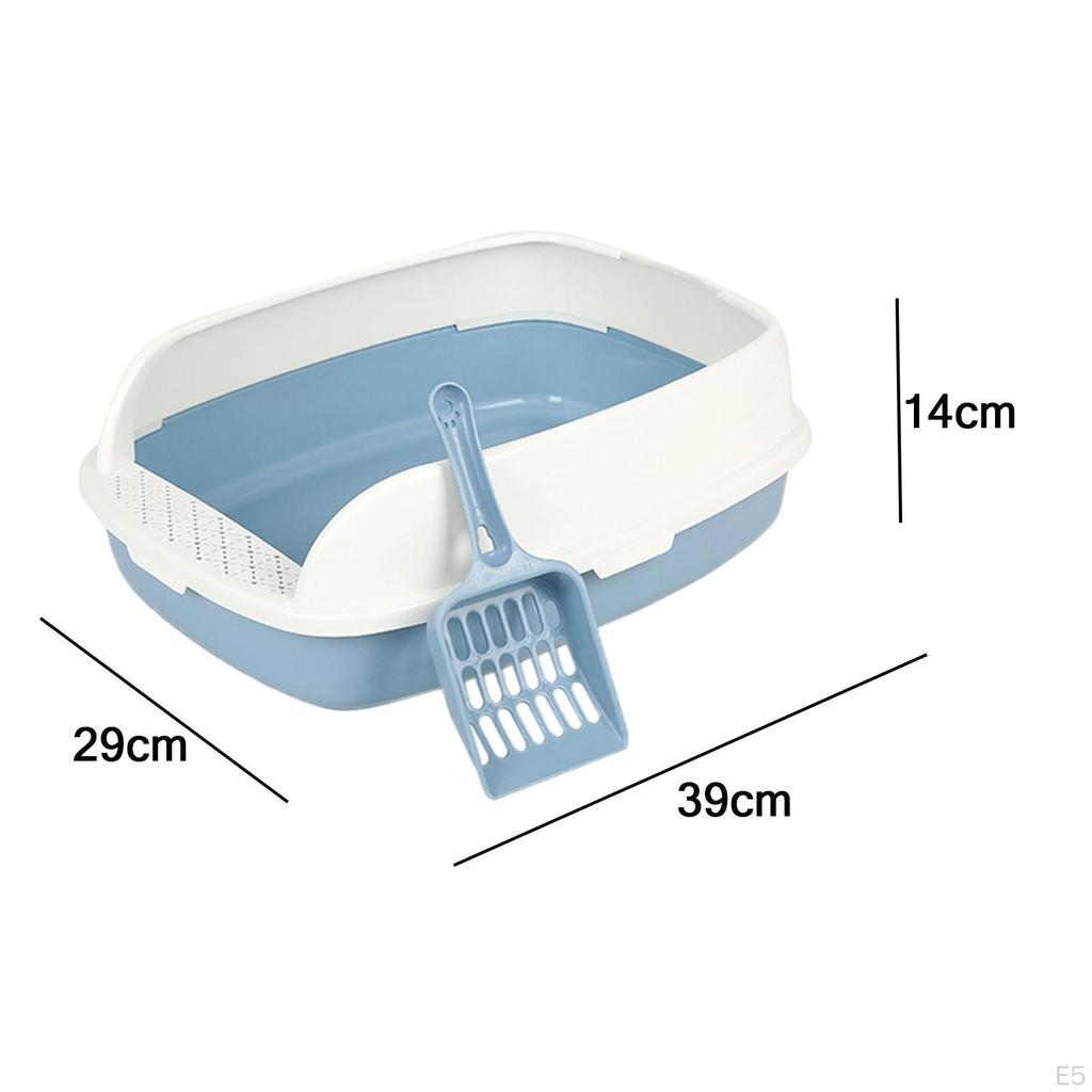 Cat Easy Clean Durable Semi-Enclosed Toilet Bedpan for Puppy Kittens