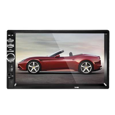 Double Din Car Stereo 7 Inch Capacitive Touch Screen in Dash Headunit MP5 Player Support USB//SD//AUX-in//FM//AV-in//GPS Navigation//Colorful Button with Free Wireless Remote Control