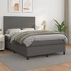 3144597 vidaXL Divan Bed with Mattress White 120x200cm Faux Leather