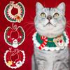 Clothing Dog Cat Collar Cats Clothing Christmas Pet Scarf Collar Christmas Cute Sweet Pet Decor Bow Cat Costume Cats Accessories
