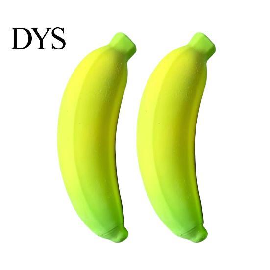 Travel Stress Reliever 2Pcs Relief Simulation Banana Toy Anti-Anxiety Color Changing Squeeze Fidget Slow Rising Fruit Sensory Office Worker