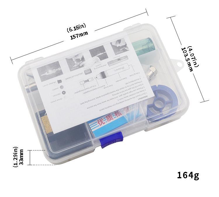12-in-1 Gas Soldering Iron Kit: Compact Set for Household Welding and Repair.