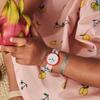 SWATCH Flik Flak Feifei series quartz movement 30M waterproof children's Swiss watch 32mm white dial plastic case nylon strap ZFBNP110
