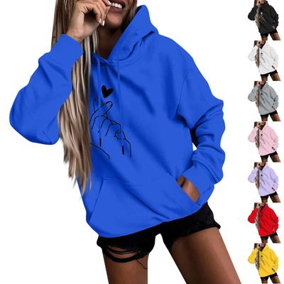 Damesmode Casual Fun Print Sweatshirt met capuchon Losse sporttops Pullover