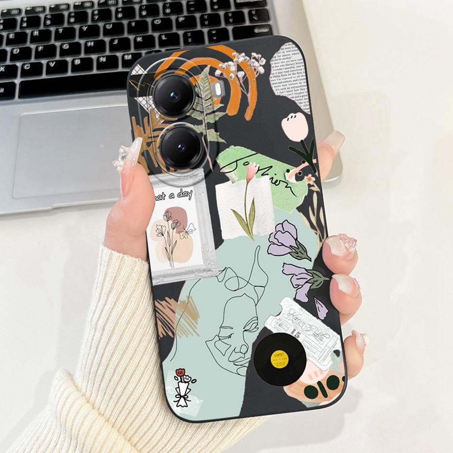 For Xiaomi Poco X7 Pro 5G Case Stylish Art Painted Cover Soft TPU Matte Phone Case For Xiaomi Poco X7 PocoX7 Pro 5G Fundas Coque