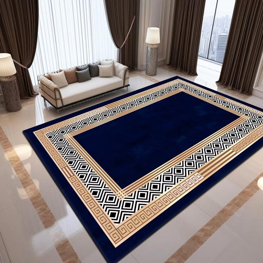 Vintage Ethnic Printed Carpet Non Slip Floor Mat for Living Room Kitchen Entrance Door Balcony Washable Rug Home Hallway Decor