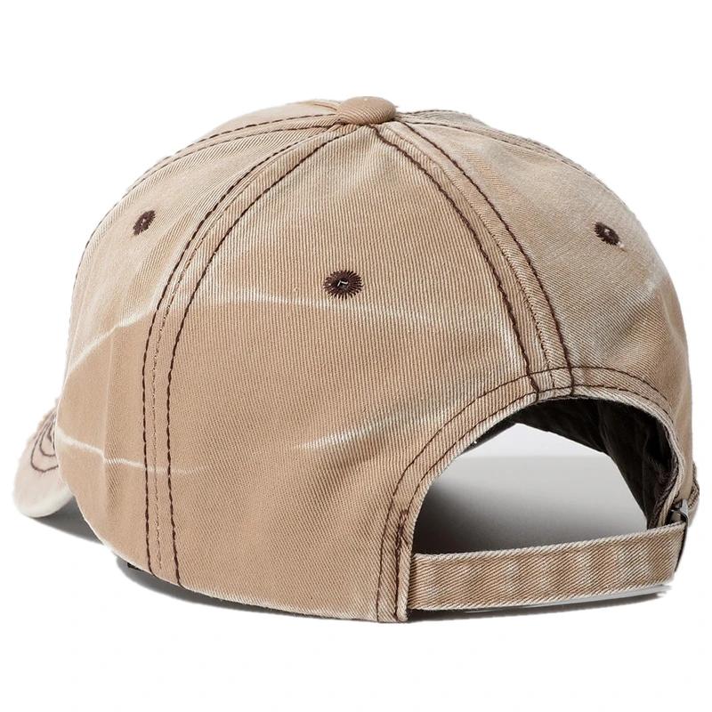 Neue Damen gewaschene Baumwollkappe Buchstaben-A Stickerei Vintage Baseballkappen Weiblich Verstellbar Lässig Outdoor Streetwear Sporthut